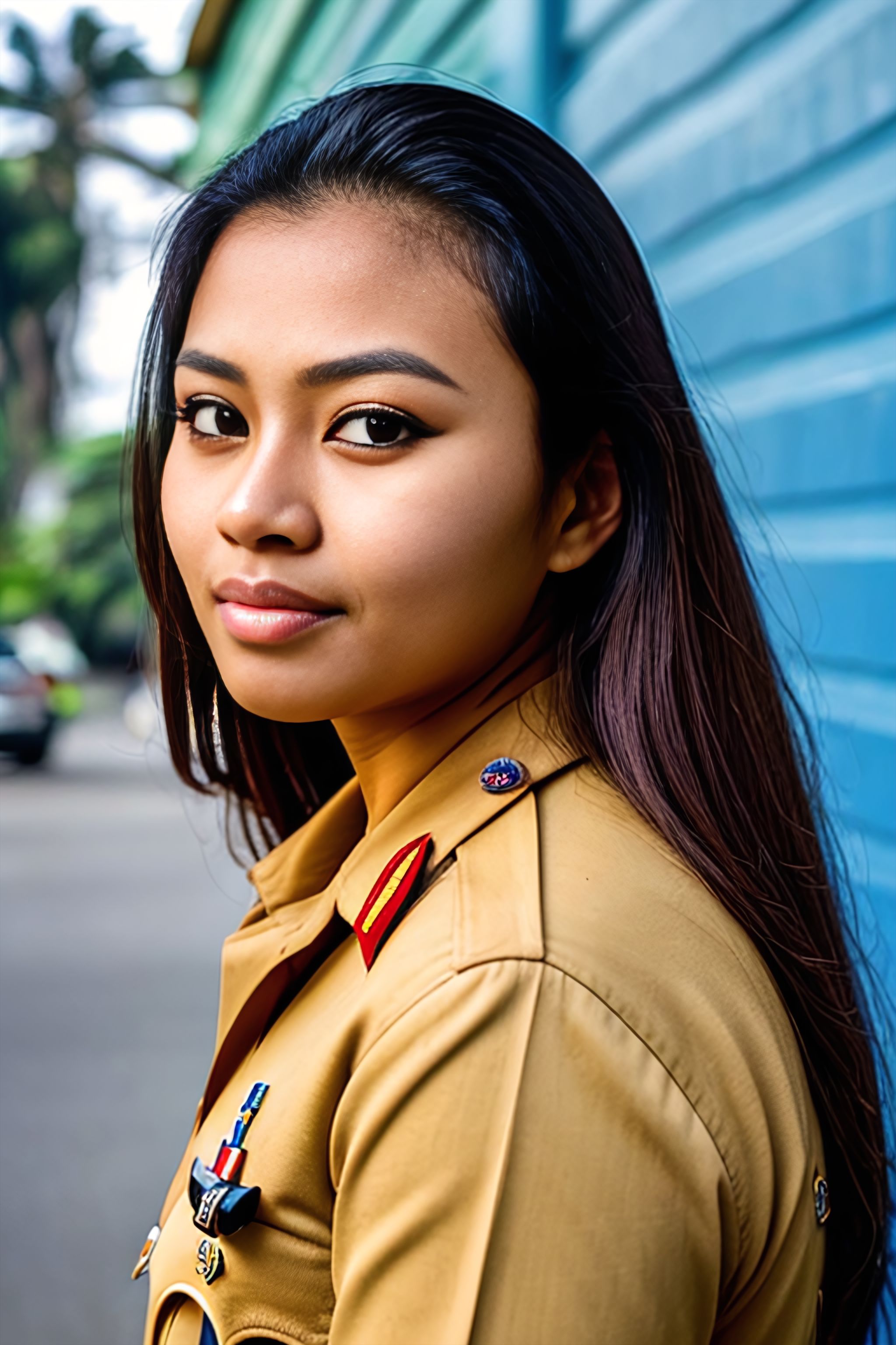 Portrait generated with Stable Diffusion.